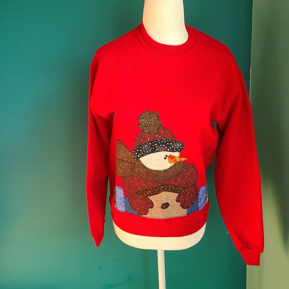 Sweater Ideas Ugly Christmas Sweater Upside Down Snowman Size 14
